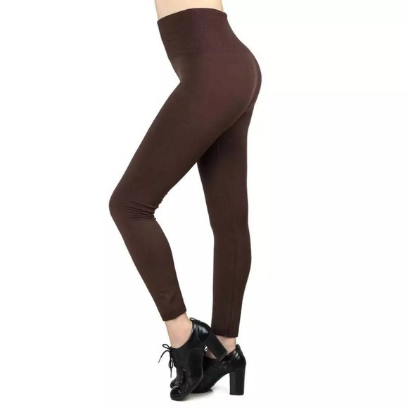 Hot 6 Pack! Women’s Fleece Lined Leggings High Waist Soft Stretchy Warm Assorted - Picture 14 of 14